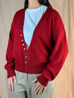 Cardigan Mille Bottoni Rosso