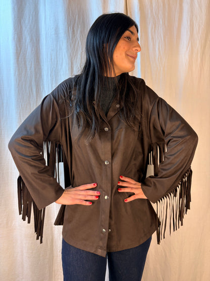 Giacca texas scamosciata