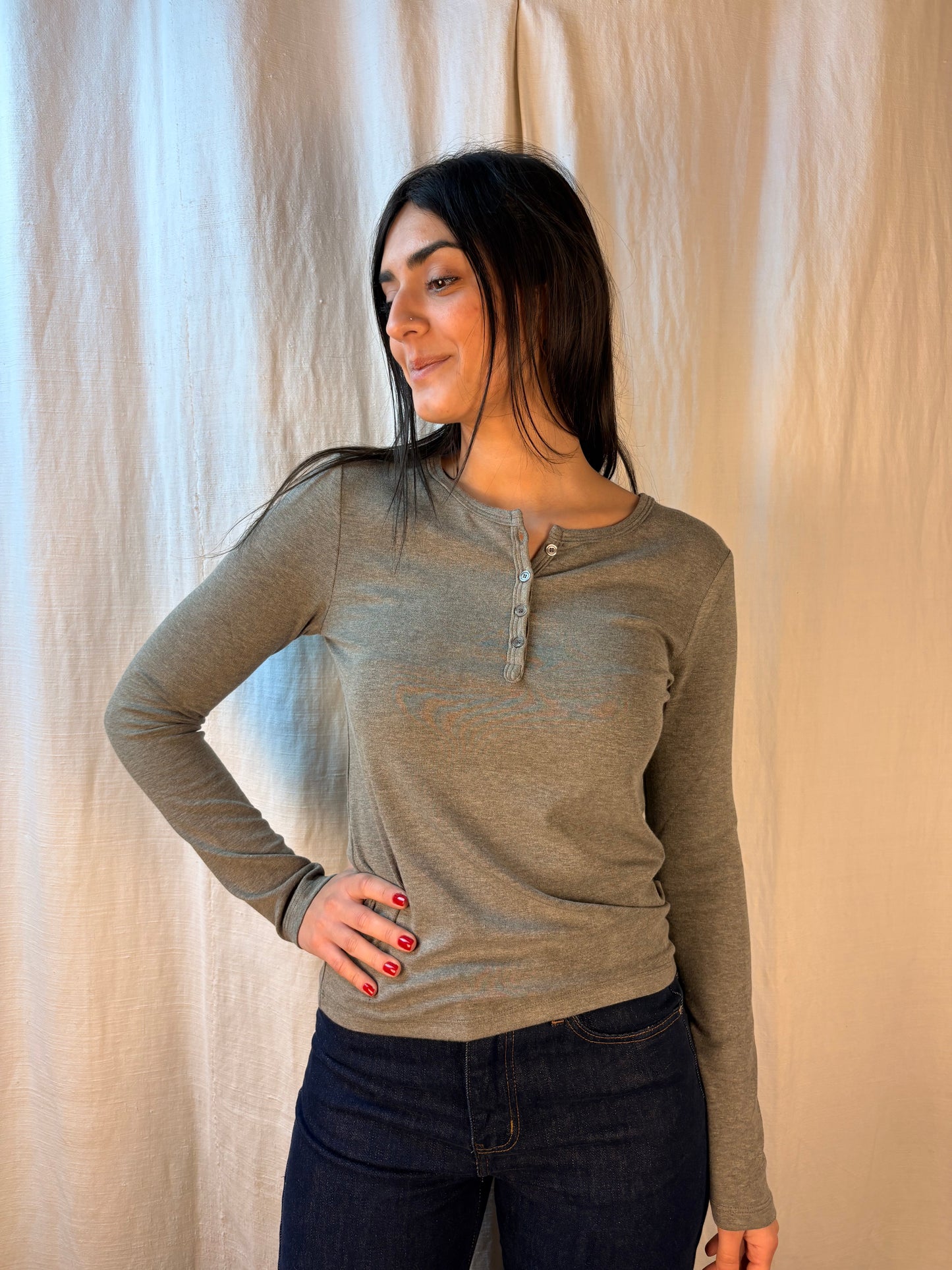 maglia caldo cotone grigio