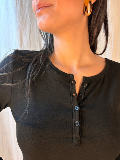 maglia caldo cotone nera