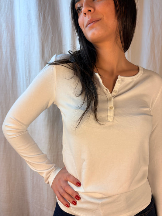 maglia caldo cotone bianco