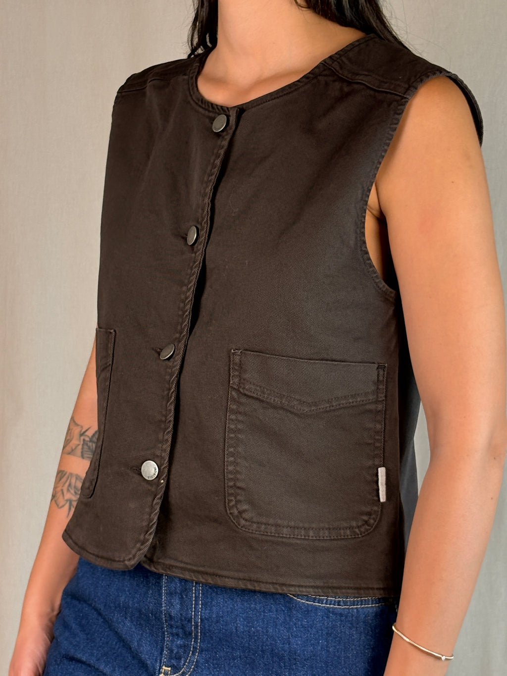 Gilet ciocco in Denim