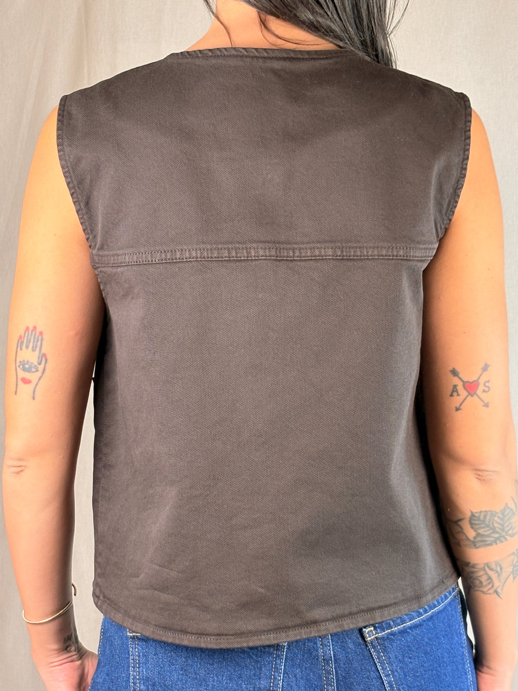 Gilet ciocco in Denim