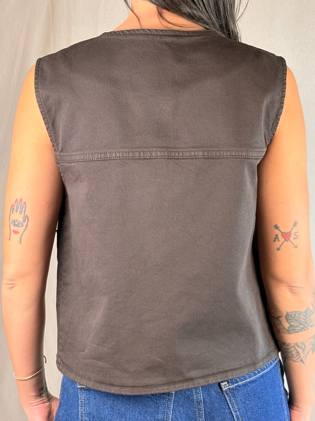 Gilet ciocco in Denim