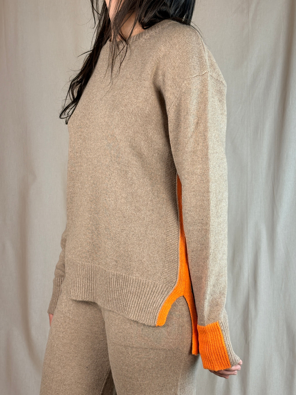 Maglia Bicolor Lana e Cachemire