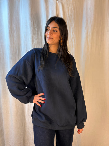 felpa oversize  blu navy