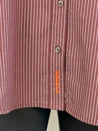 Camicia Asimmetrica Righe Vino