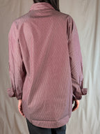 Camicia Asimmetrica Righe Vino