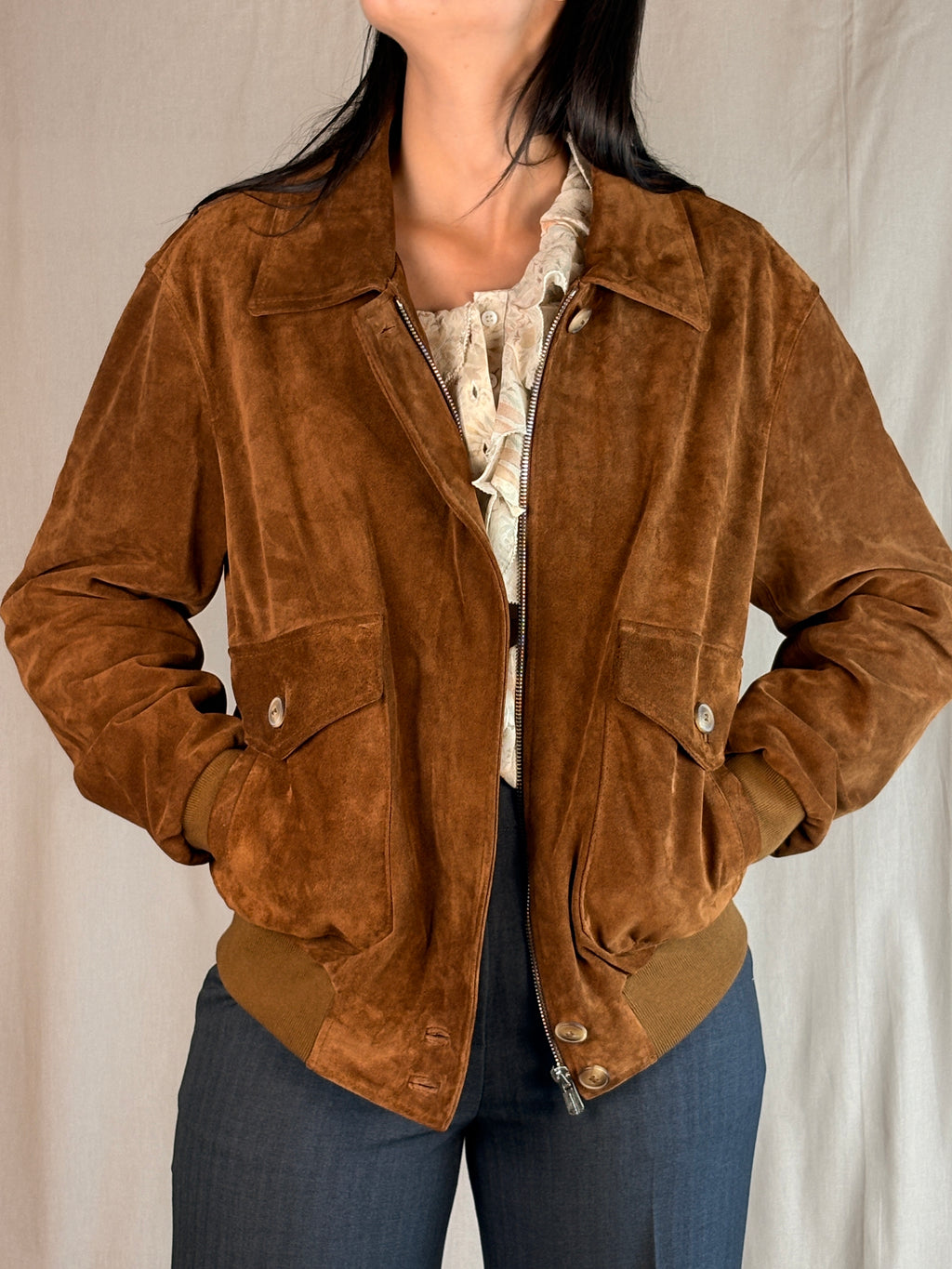 Giacca Cognac Vera Pelle