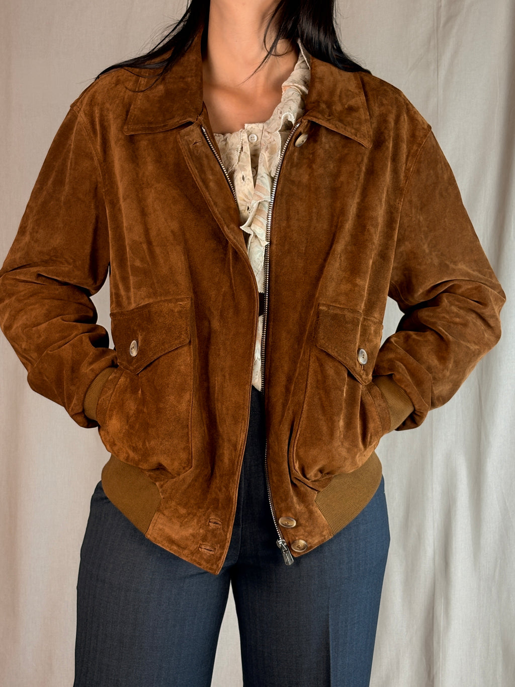 Giacca Cognac Vera Pelle