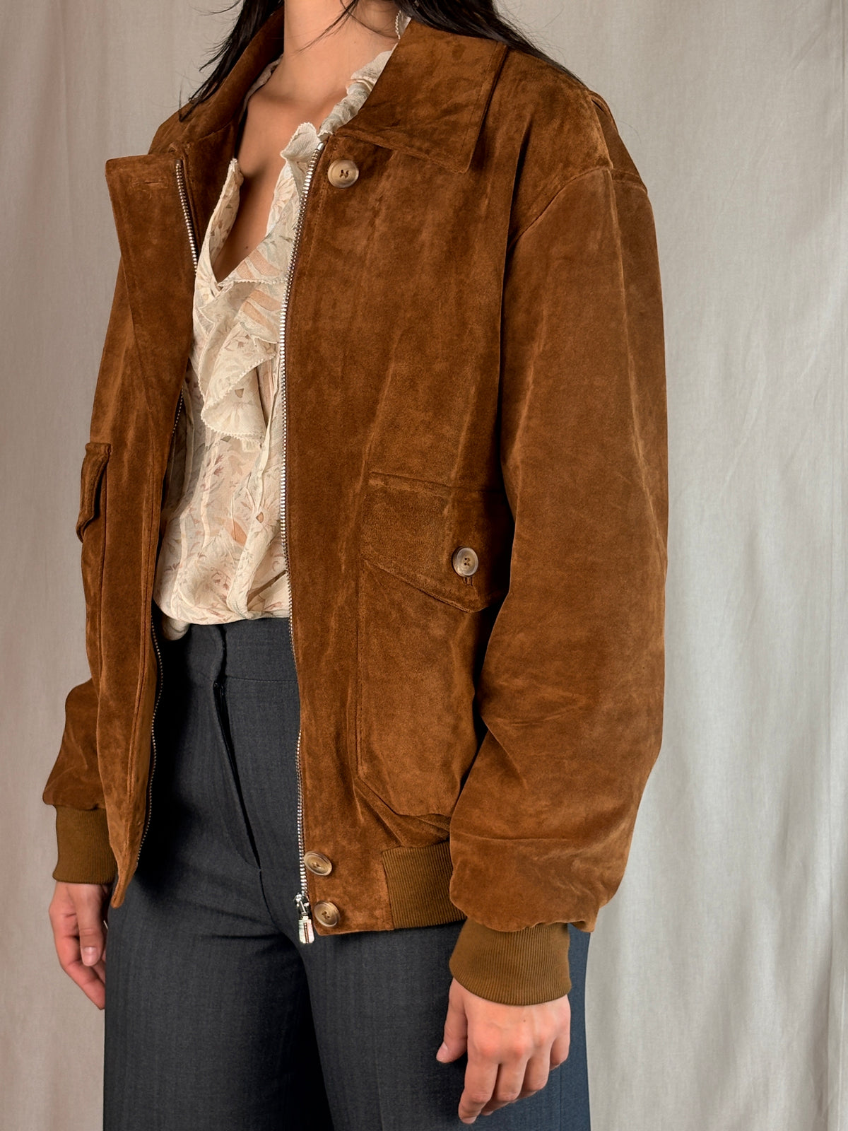 Giacca Cognac Vera Pelle