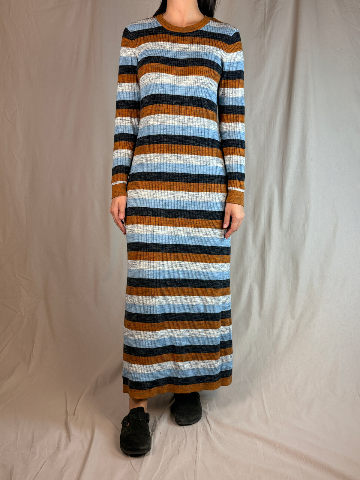 Abito in Maglia Righe