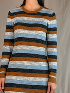 Abito in Maglia Righe