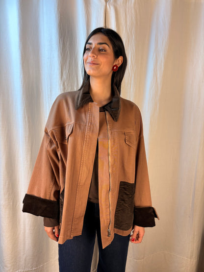 Giacca caramello  e velluto