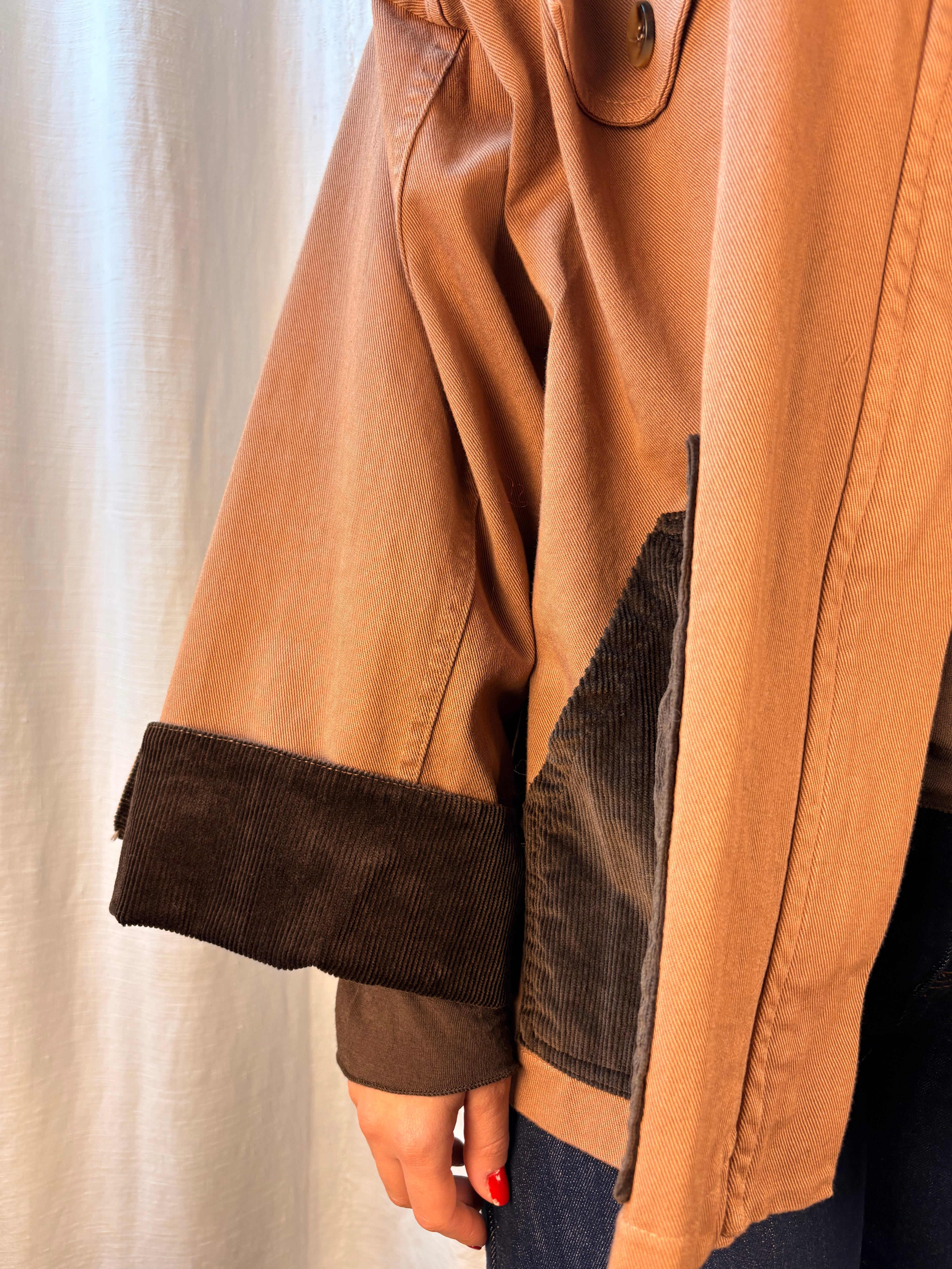 Giacca caramello  e velluto