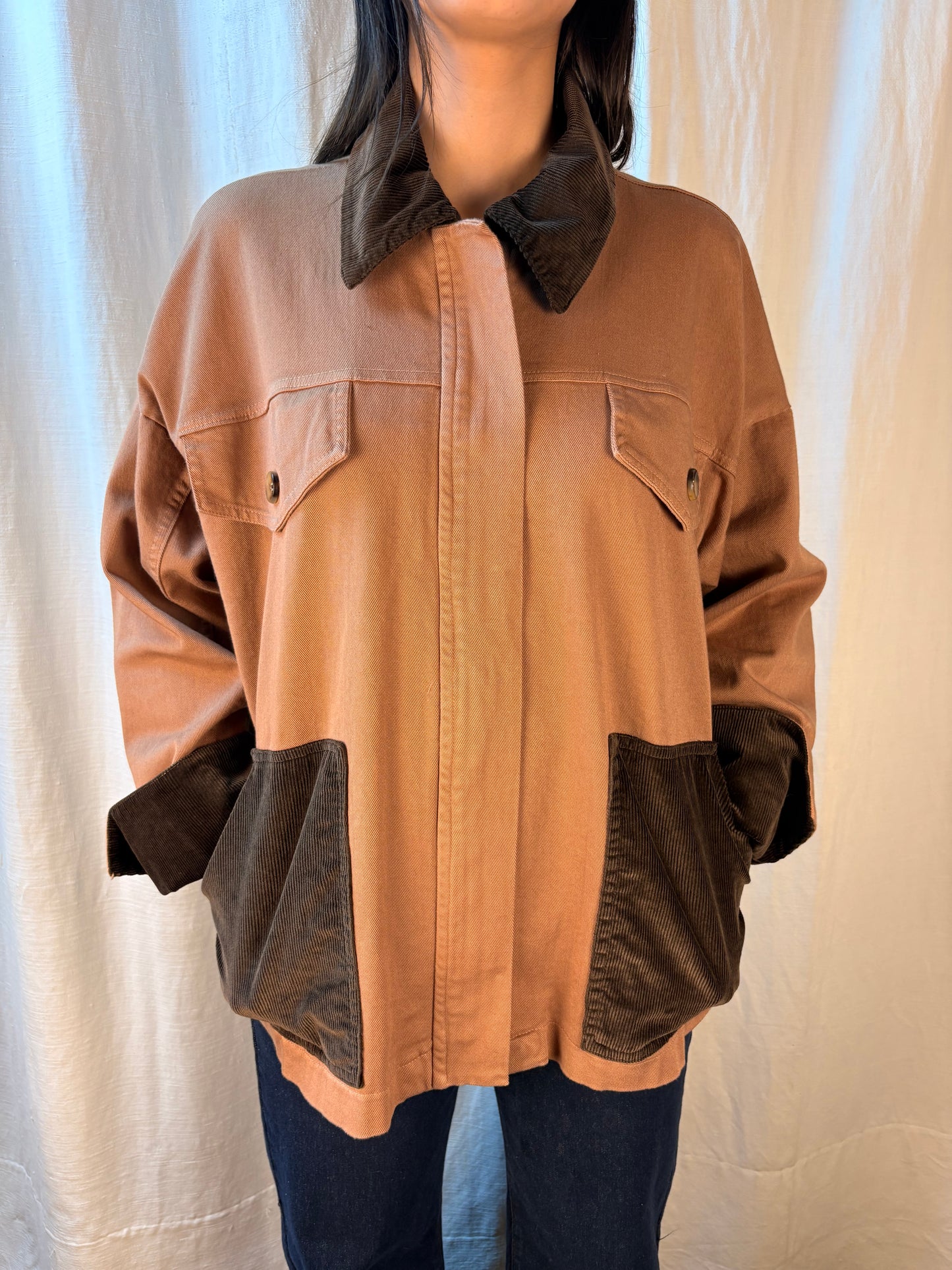 Giacca caramello  e velluto