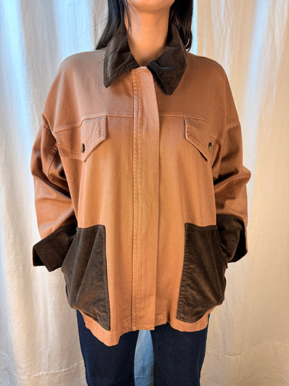 Giacca caramello  e velluto
