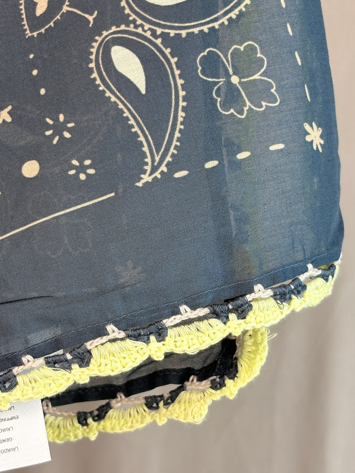 Foulard Stampa Bandana Blu