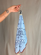Foulard Stampa Bandana Azzurro