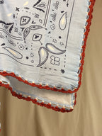 Foulard Stampa Bandana Azzurro