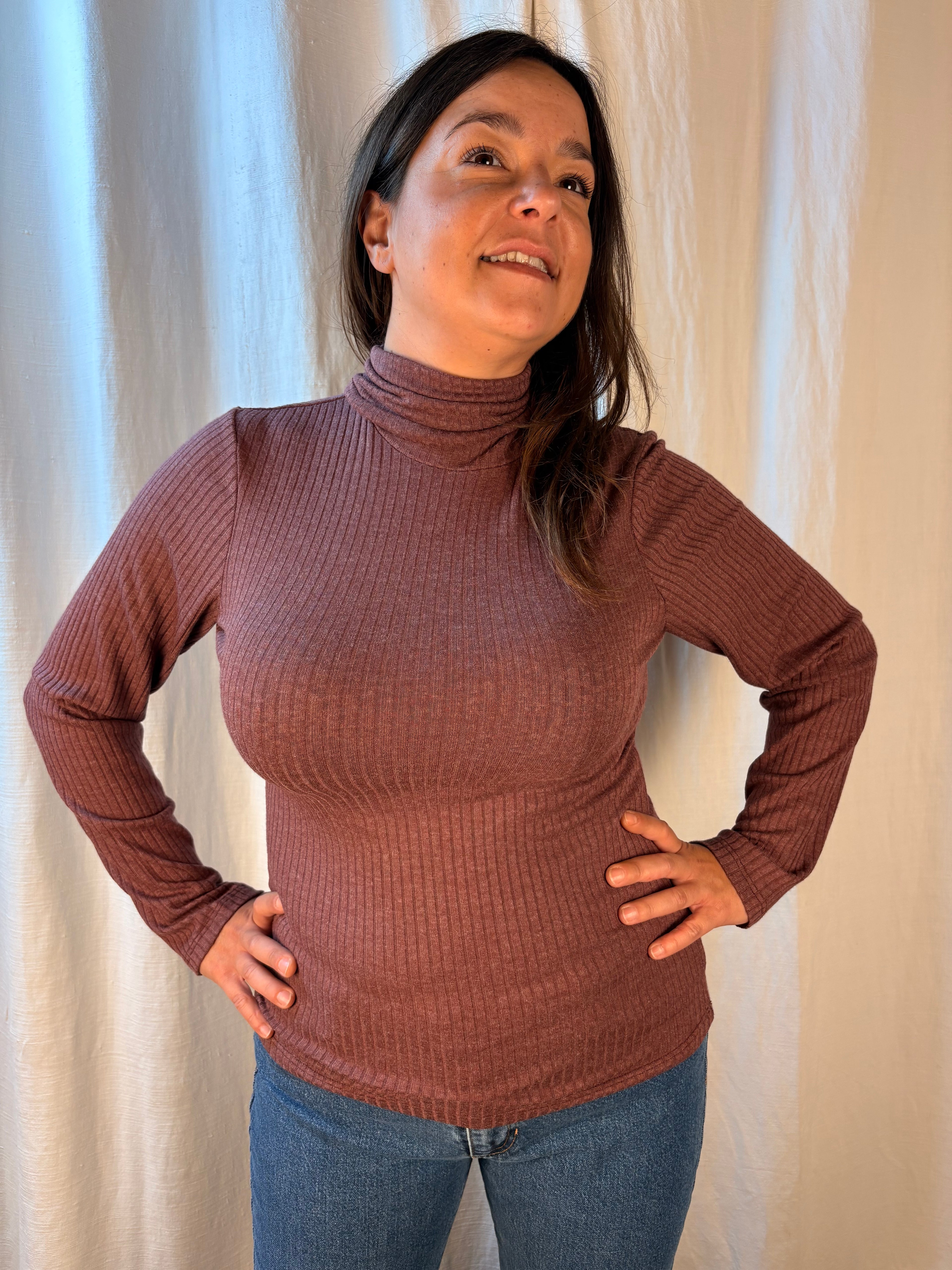 collo alto costine purple