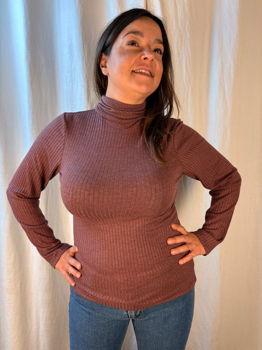 collo alto costine purple