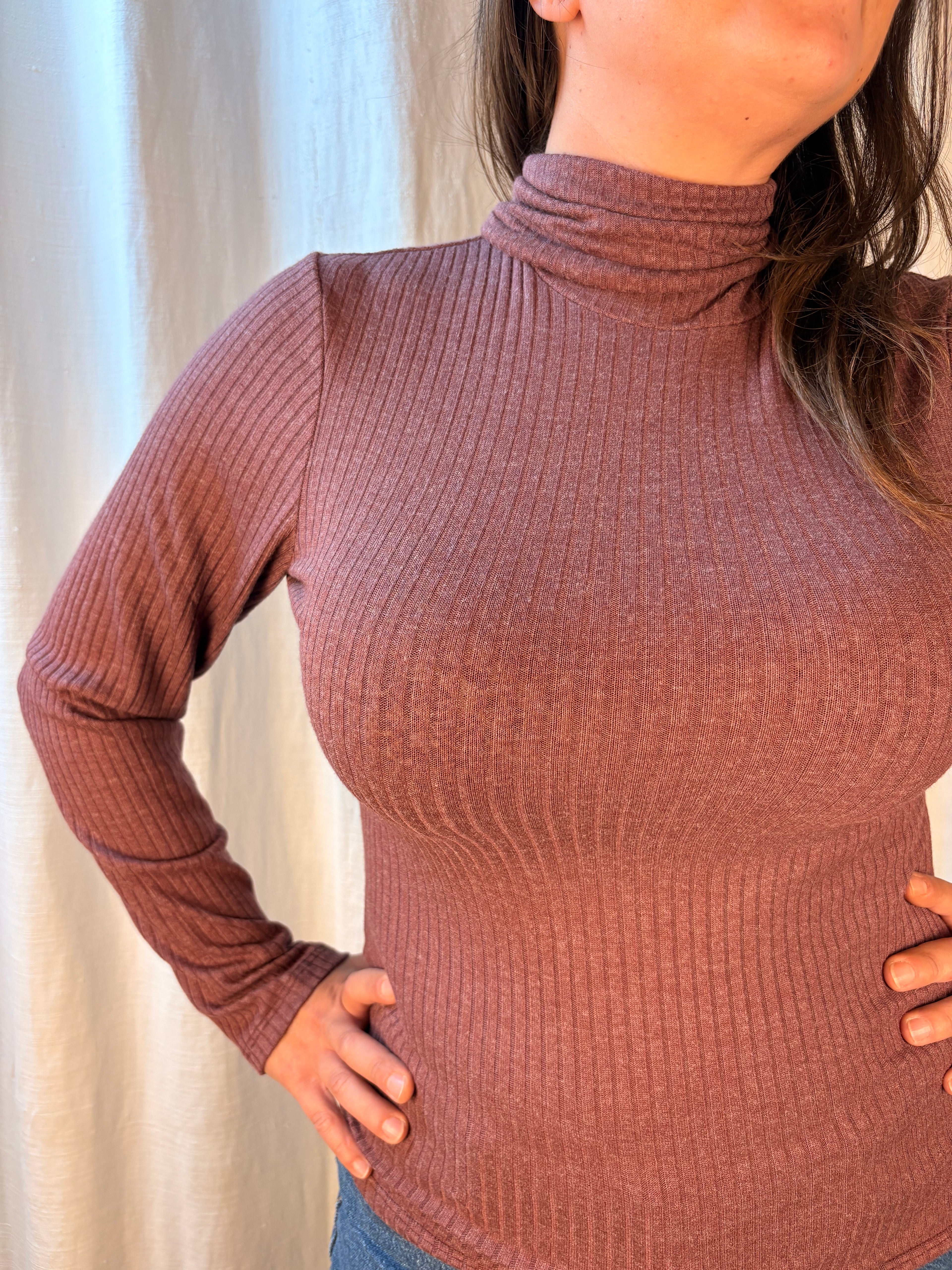 collo alto costine purple