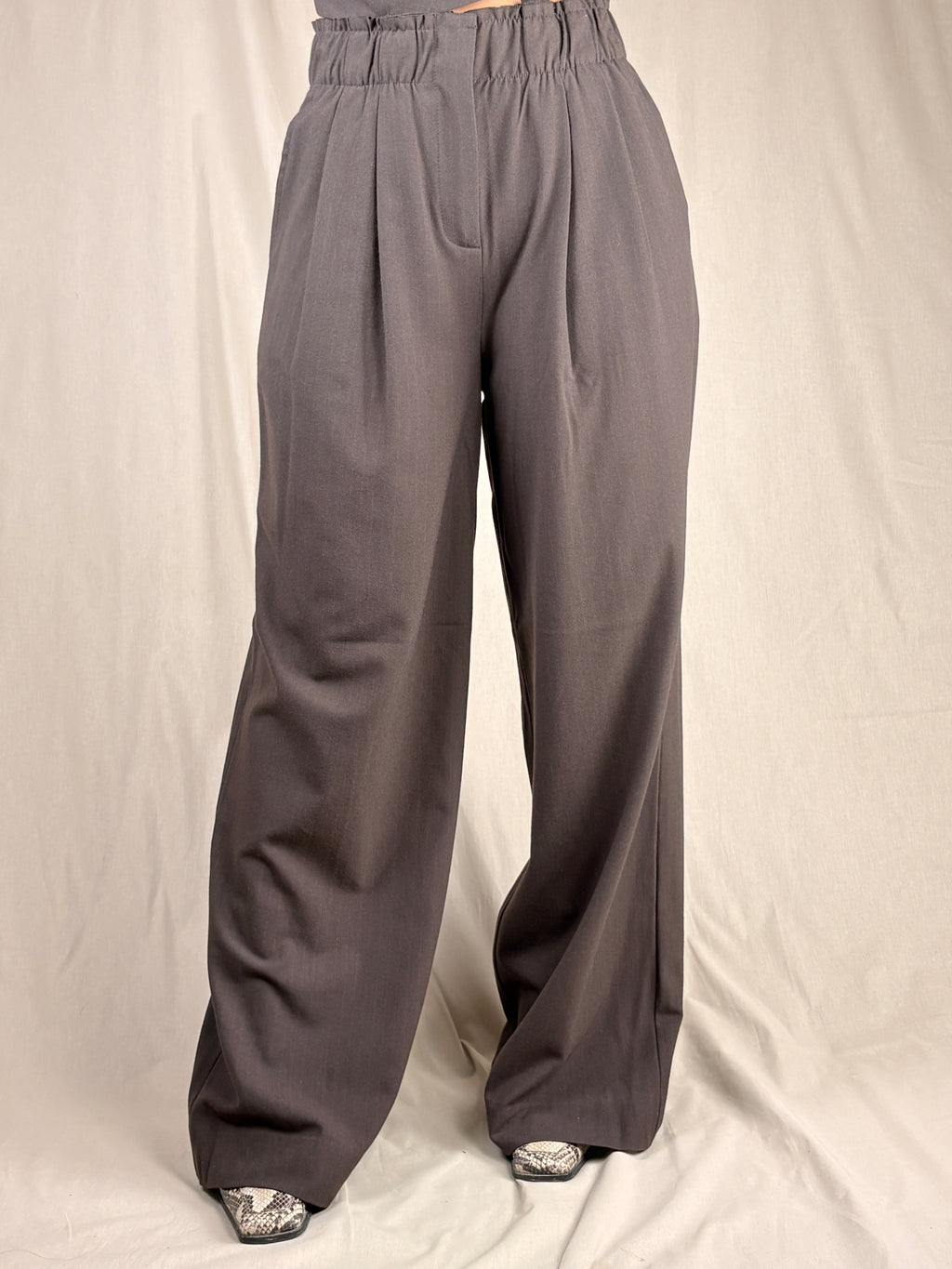pantalone palazzo brown