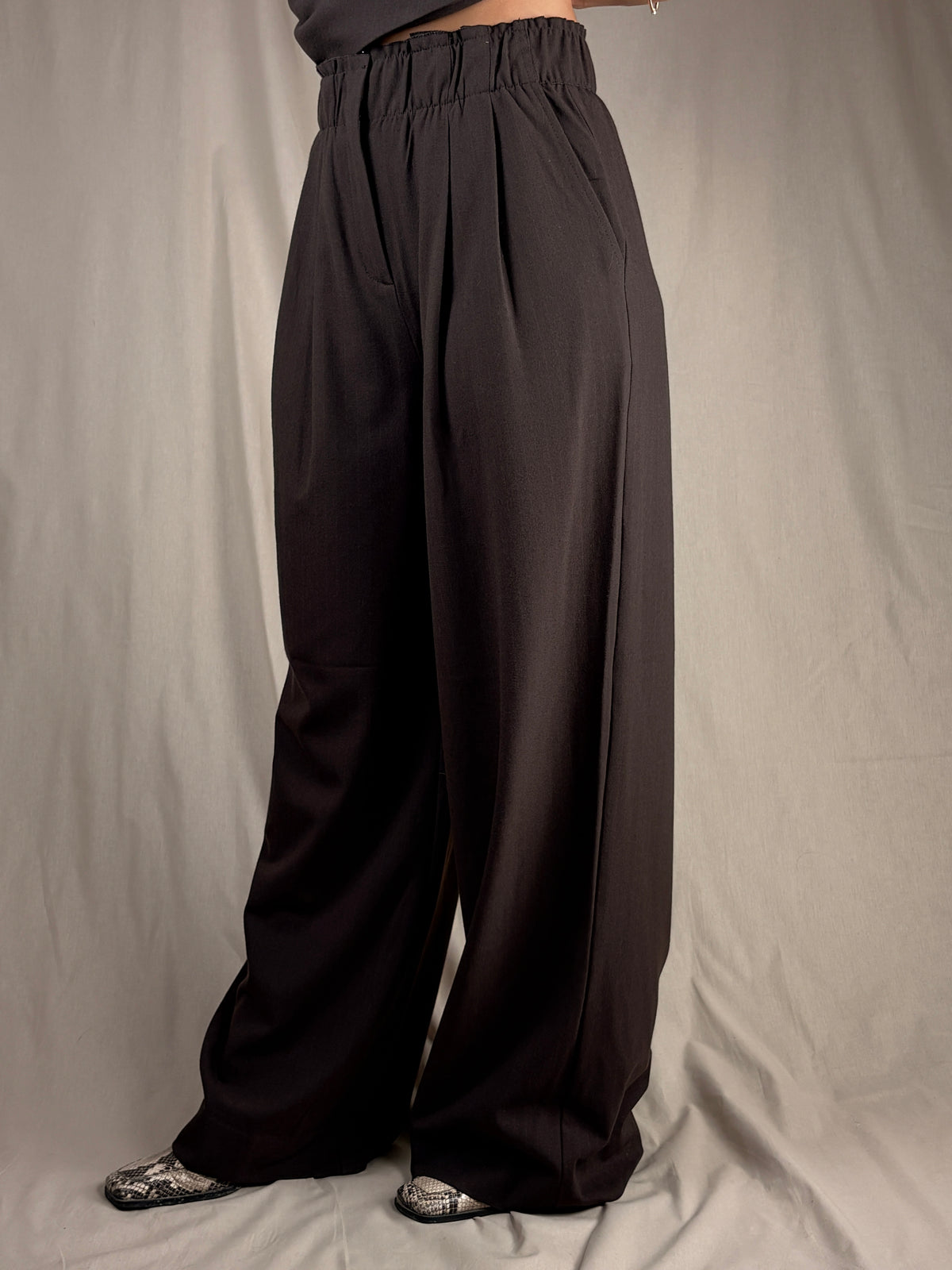 pantalone palazzo brown