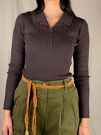 maglia polo Brown
