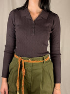 maglia polo Brown