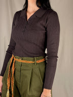 maglia polo Brown