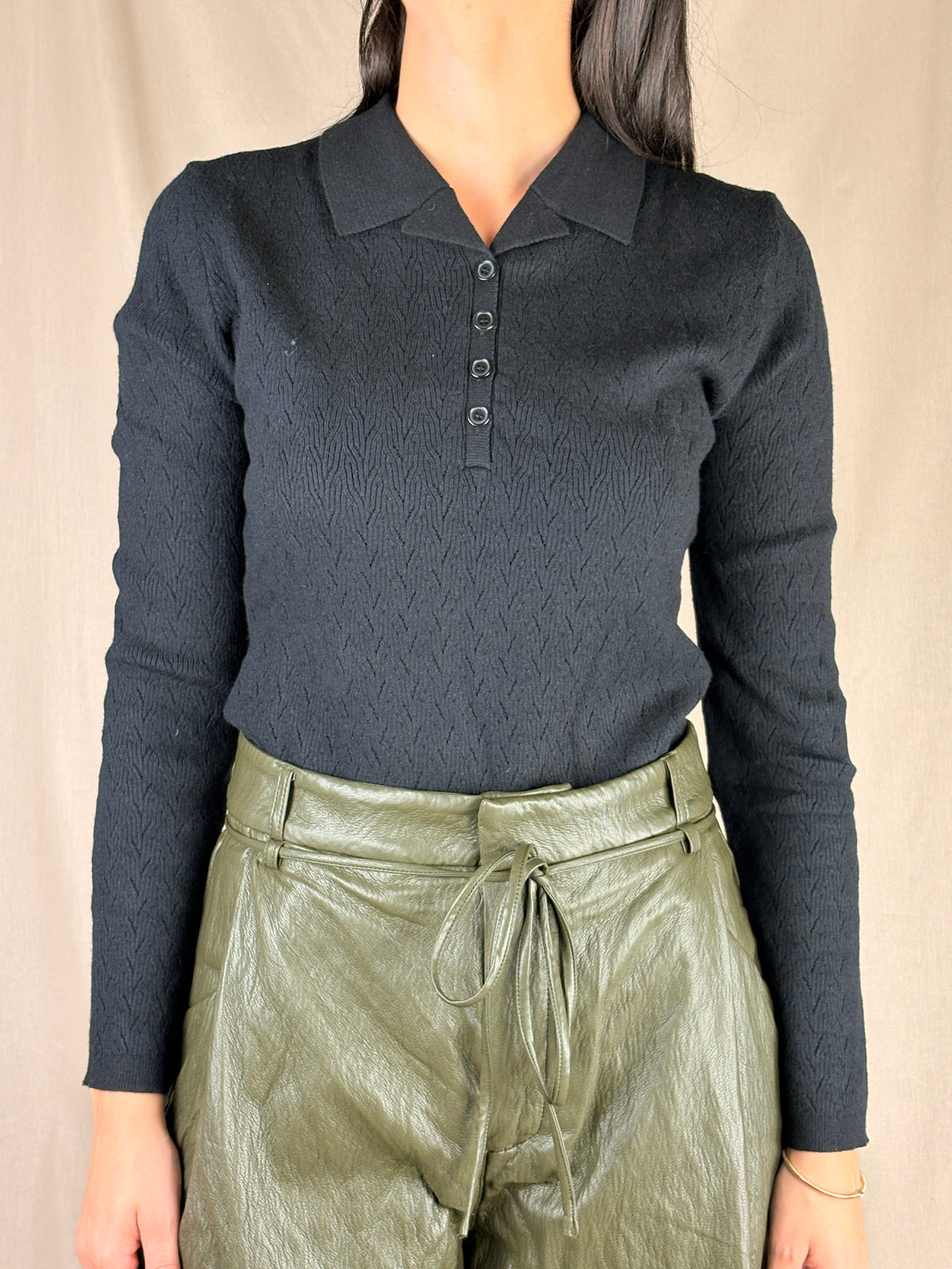 maglia polo black