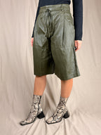bermuda similpelle khaki