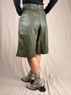 bermuda similpelle khaki