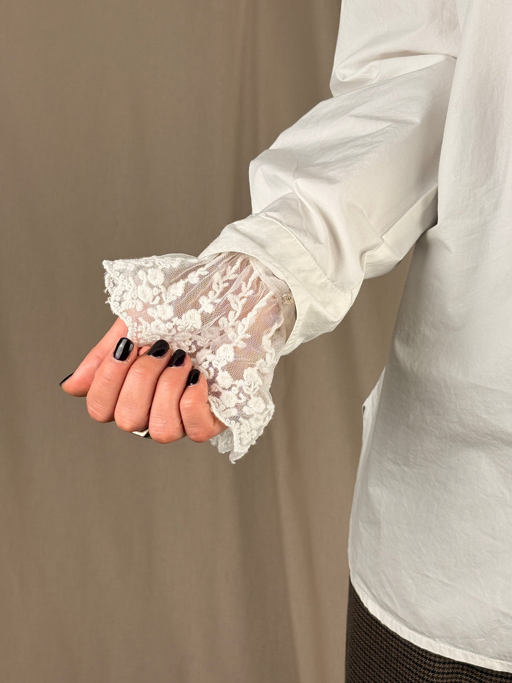 camicia indi pizzo