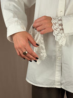 camicia indi pizzo