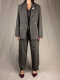 giacca doppiopette micro check