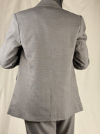 giacca doppiopette micro check