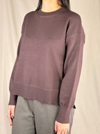 maglia cioccolo collo removibile