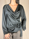 Camicia fiocco nera