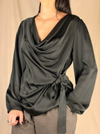 Camicia fiocco nera