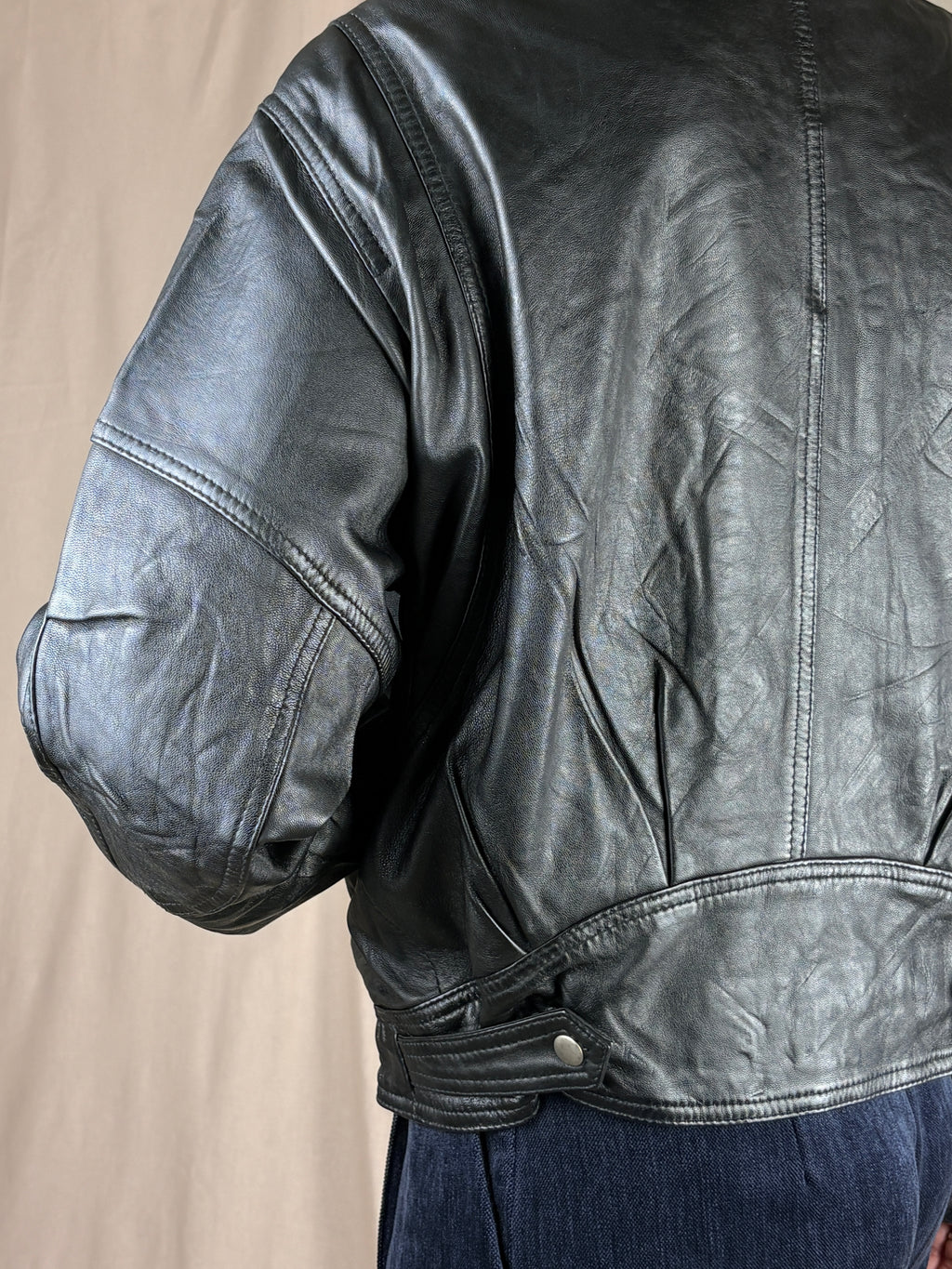 Giacca in pelle 80 nero