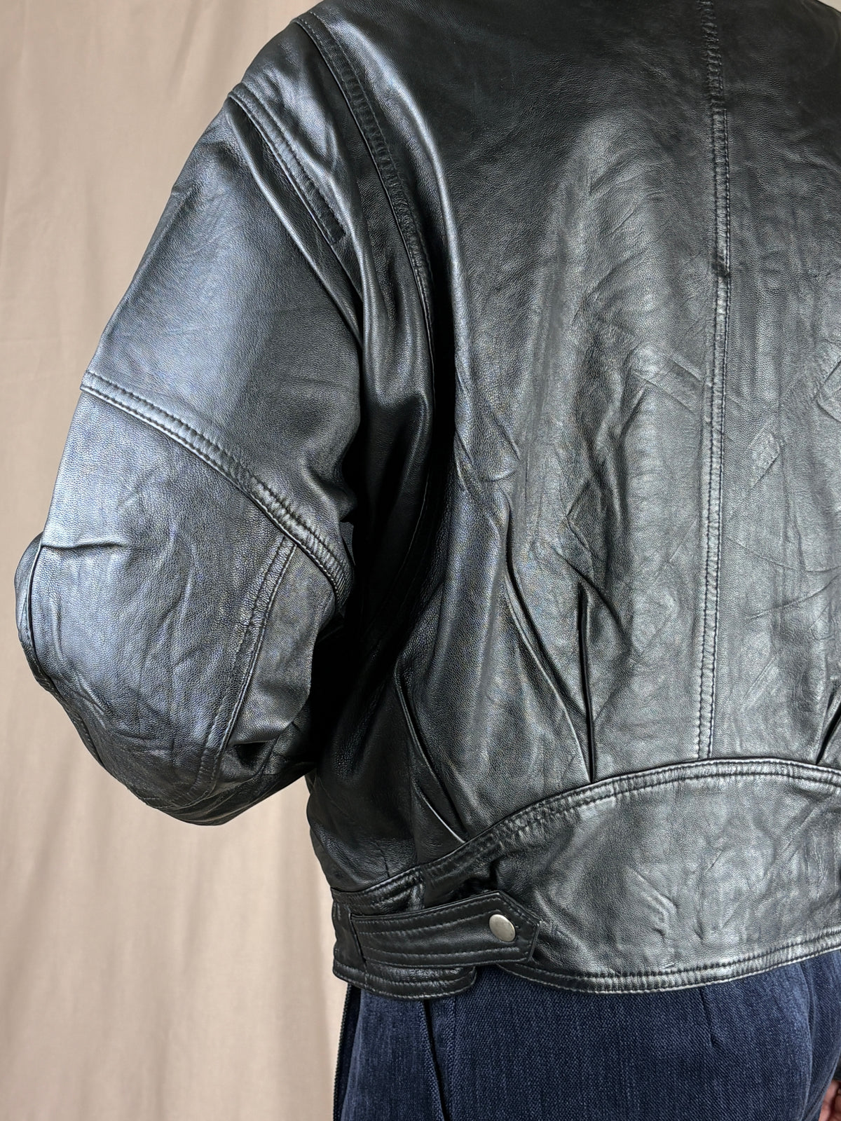Giacca in pelle 80 nero