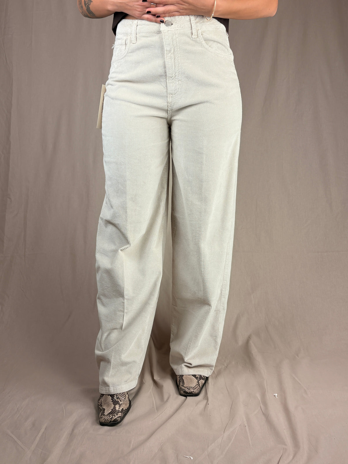 Panta velluto white