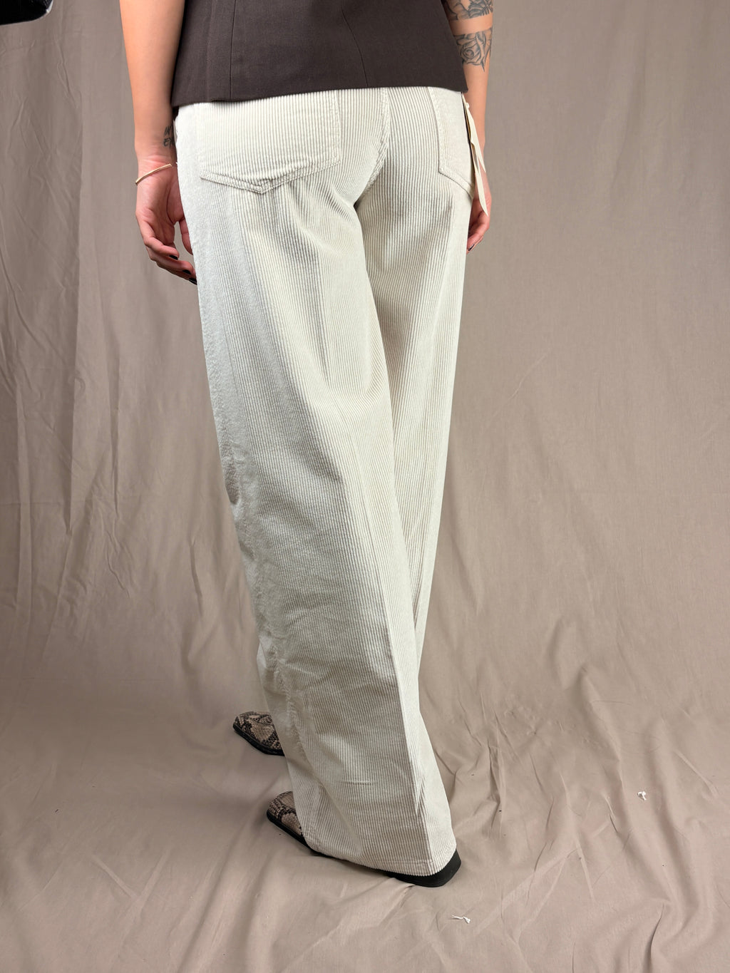 Panta velluto white