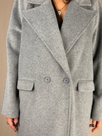 Cappotto spigato grigio