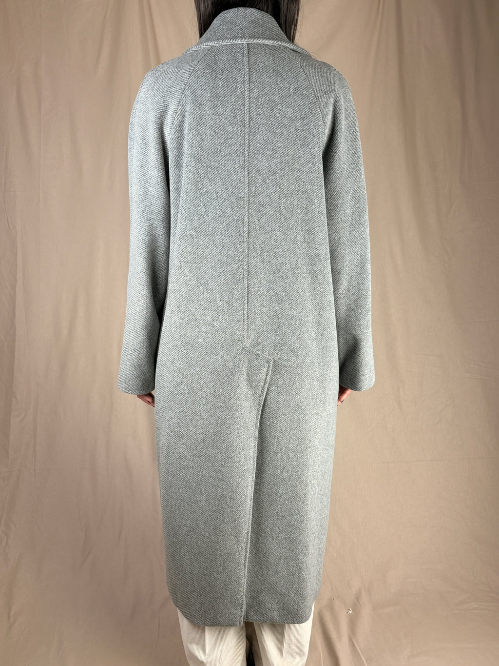 Cappotto spigato grigio