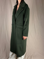 Cappotto spigato verde