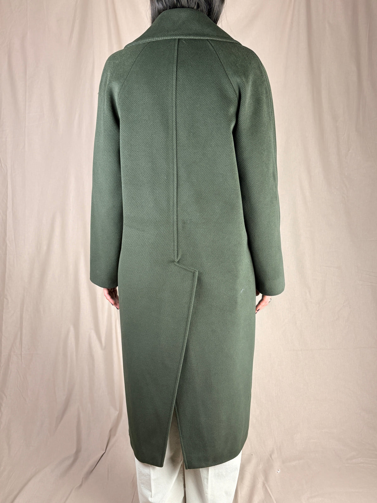 Cappotto spigato verde